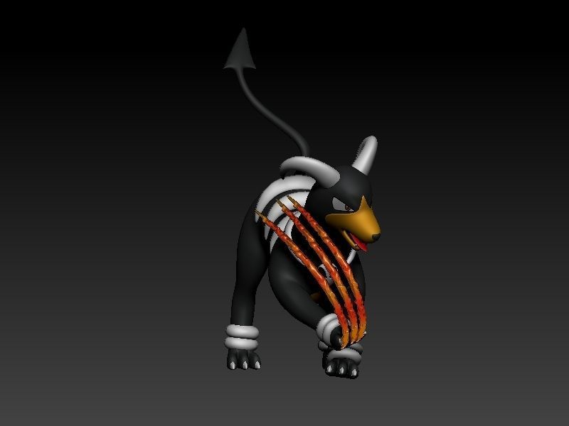 pokemon houndour evolution pack 3D print model_7