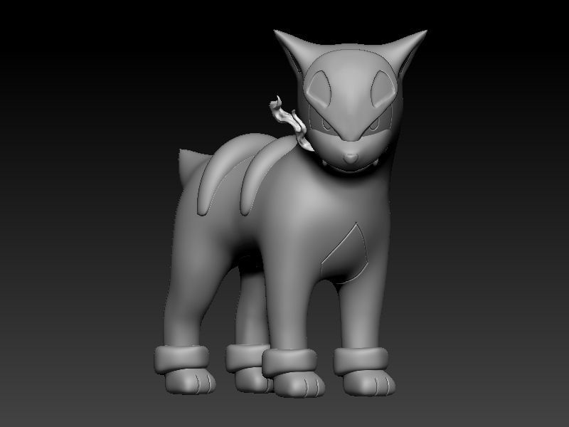 pokemon houndour evolution pack 3D print model_2