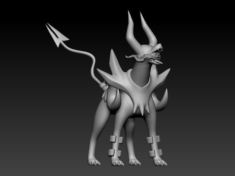 pokemon houndour evolution pack 3D print model_13