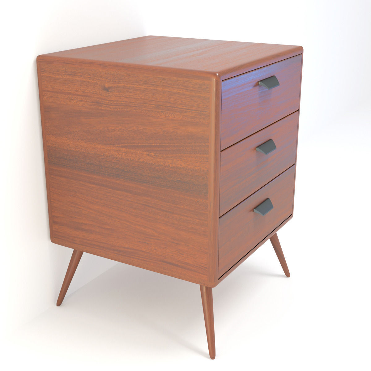 Retro Cupboard 7 3D model_5