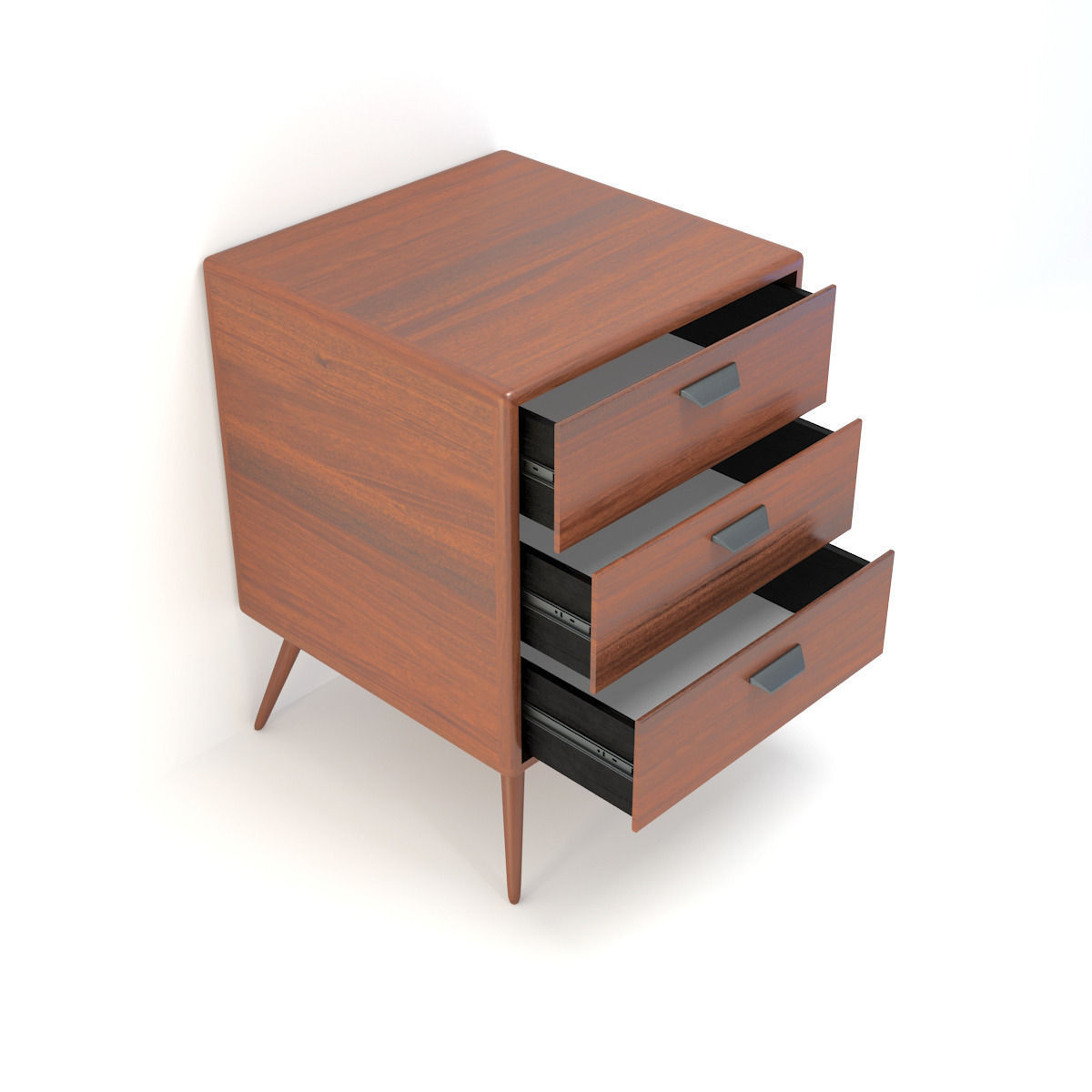 Retro Cupboard 7 3D model_4