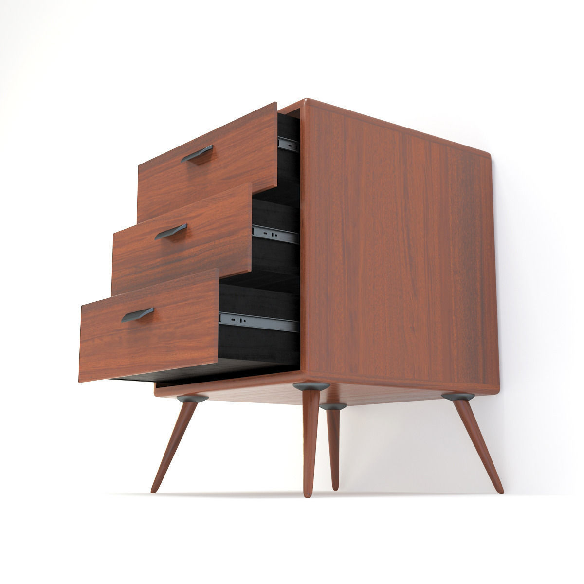 Retro Cupboard 7 3D model_6