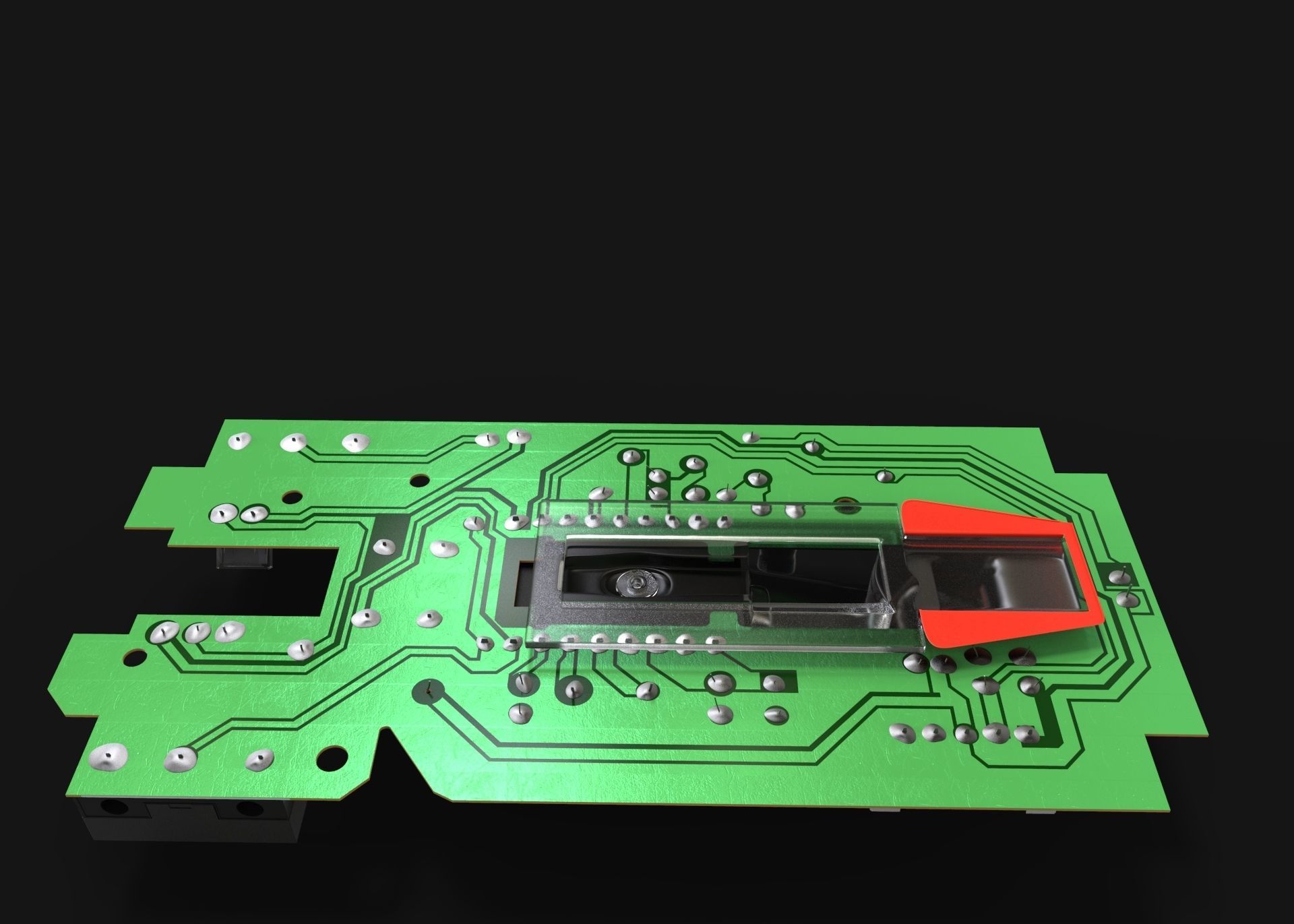 Mouse Circute Board 3D model_6