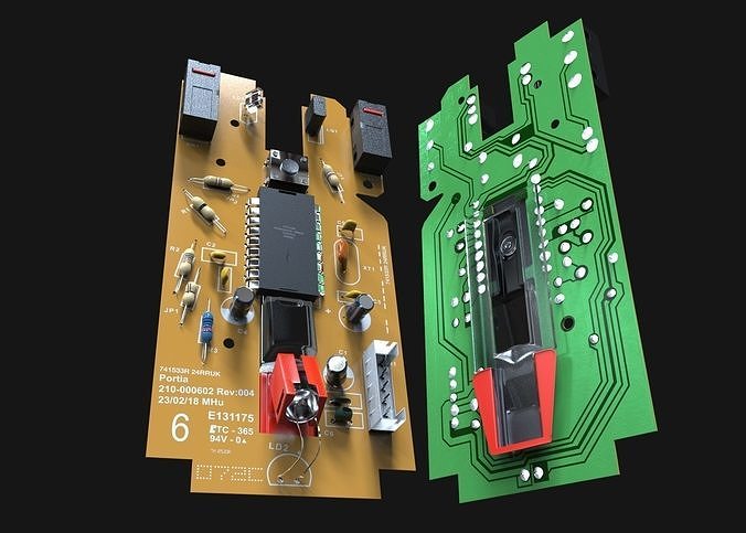 Mouse Circute Board 3D model