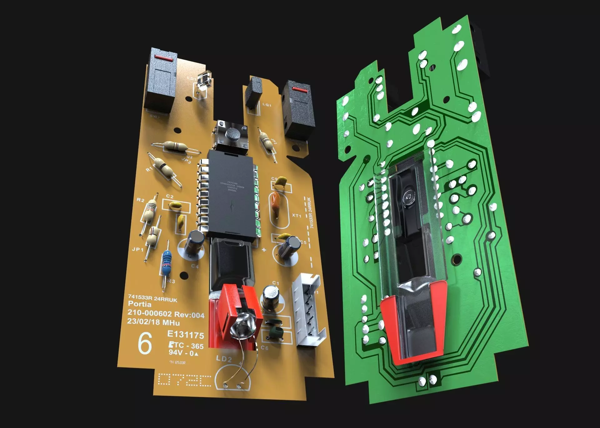 Mouse Circute Board 3D model_0