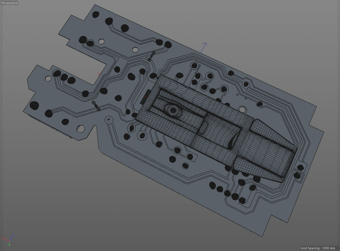Mouse Circute Board 3D model_11