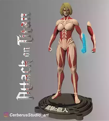 Annie titan Female - shingueki no kiojin 3D print model