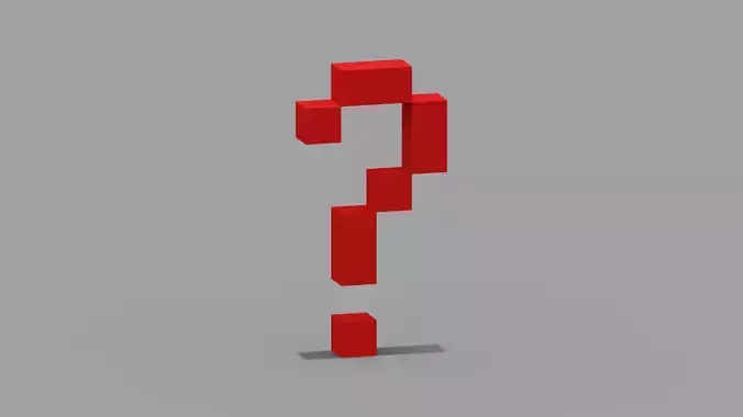 Voxel Question Mark