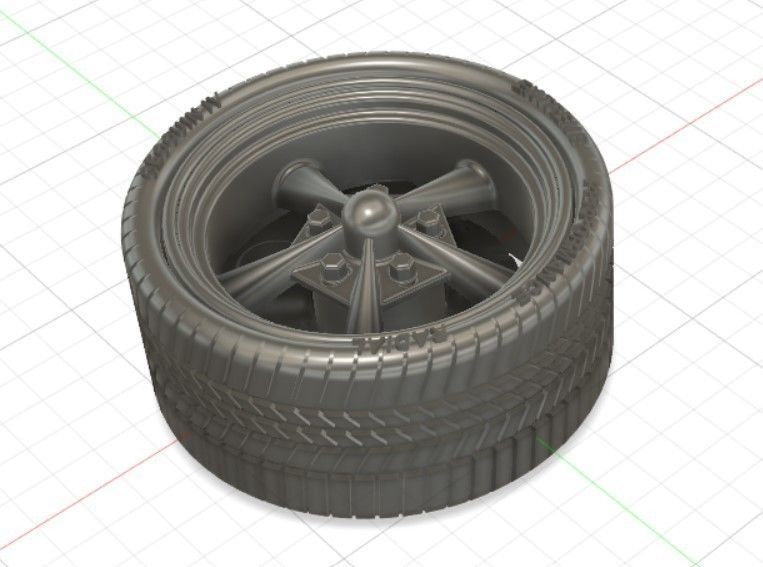 Torq Thrust Wheels with Tires and Brakes for 3D Print 3D print model_17