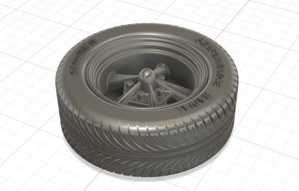 Torq Thrust Wheels with Tires and Brakes for 3D Print 3D print model_16