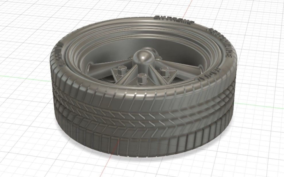 Torq Thrust Wheels with Tires and Brakes for 3D Print 3D print model_11