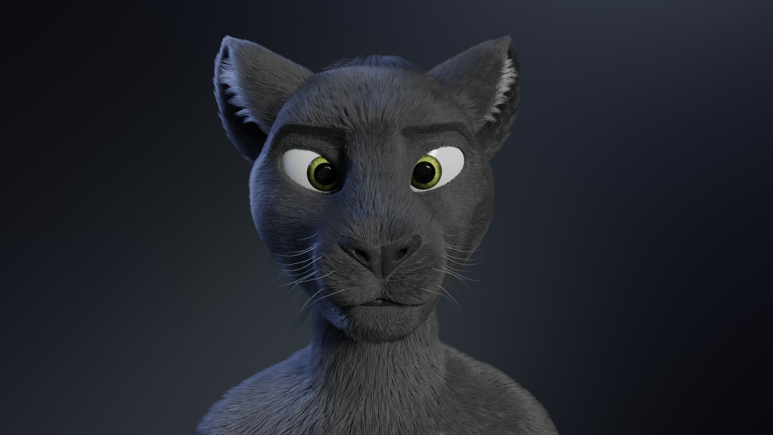 Niko Anthro Panther 3D model_3