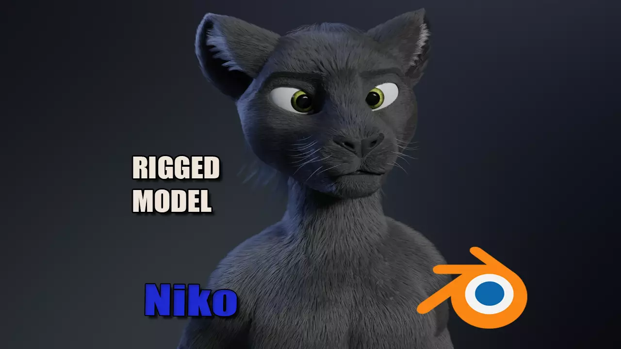 Niko Anthro Panther 3D model_0