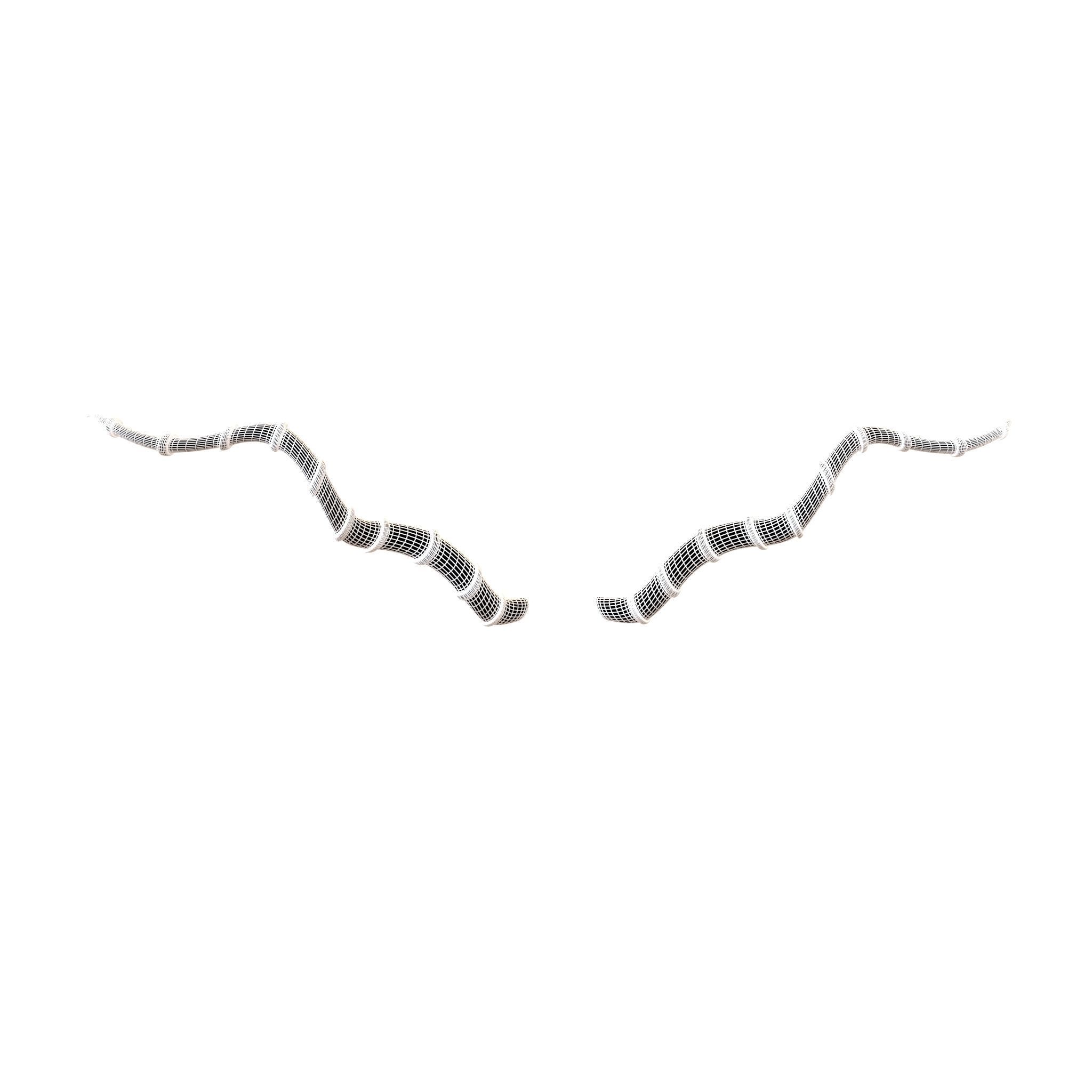 Demon Horn v4 003 Low-poly 3D model_4