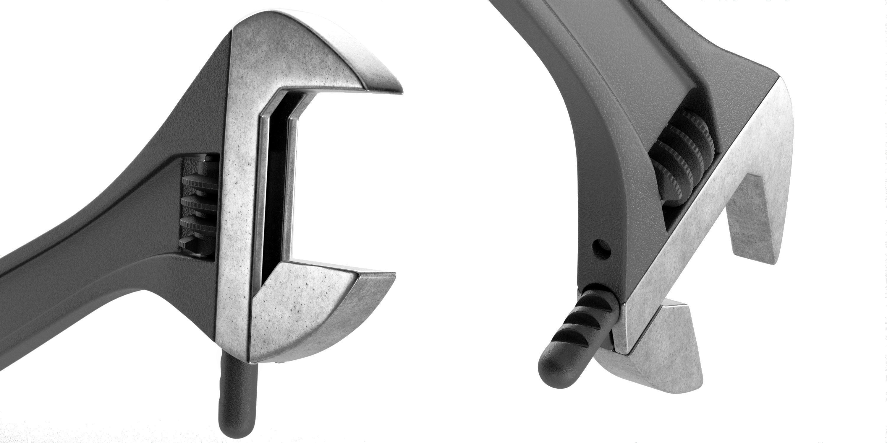 Adjustable Wrench 3D model_1