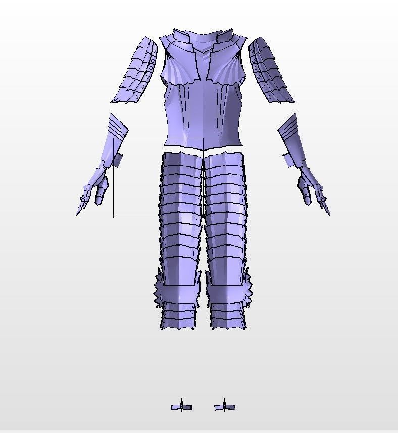 Griffith berserk armor and helmet 3D movie version 3D print model_22