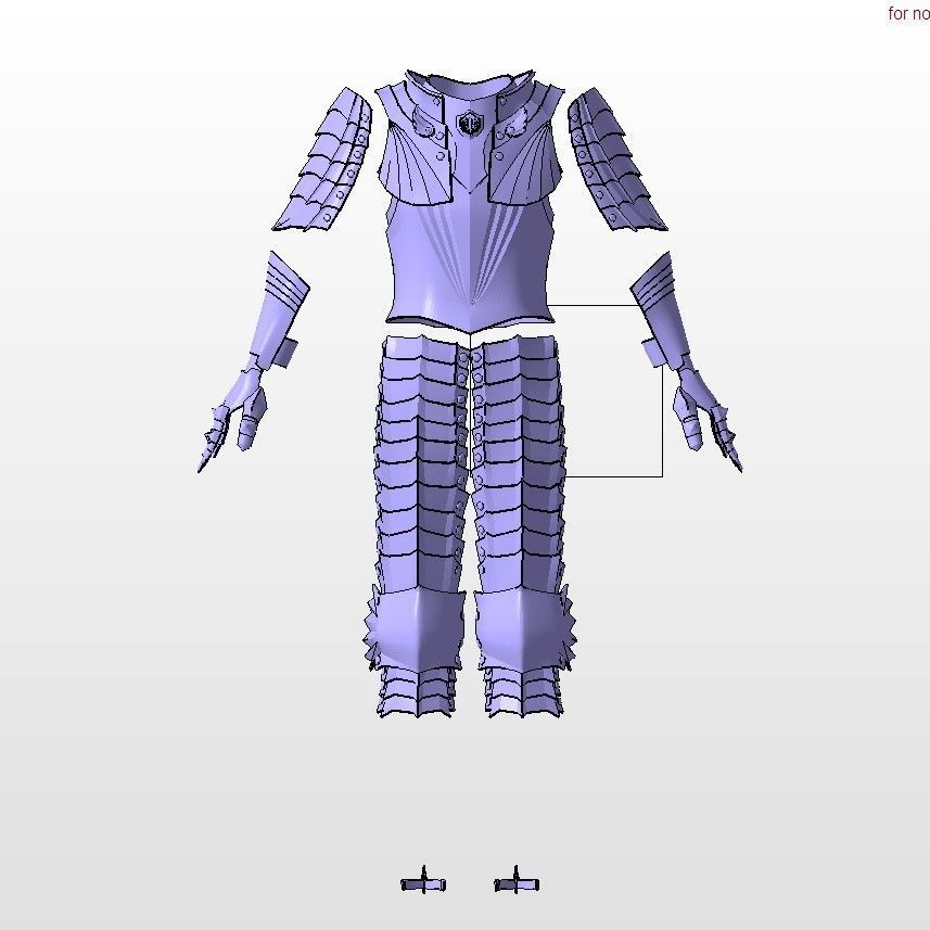 Griffith berserk armor and helmet 3D movie version 3D print model_18