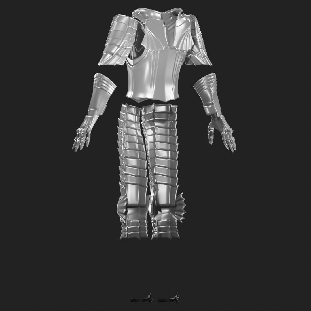 Griffith berserk armor and helmet 3D movie version 3D print model_8