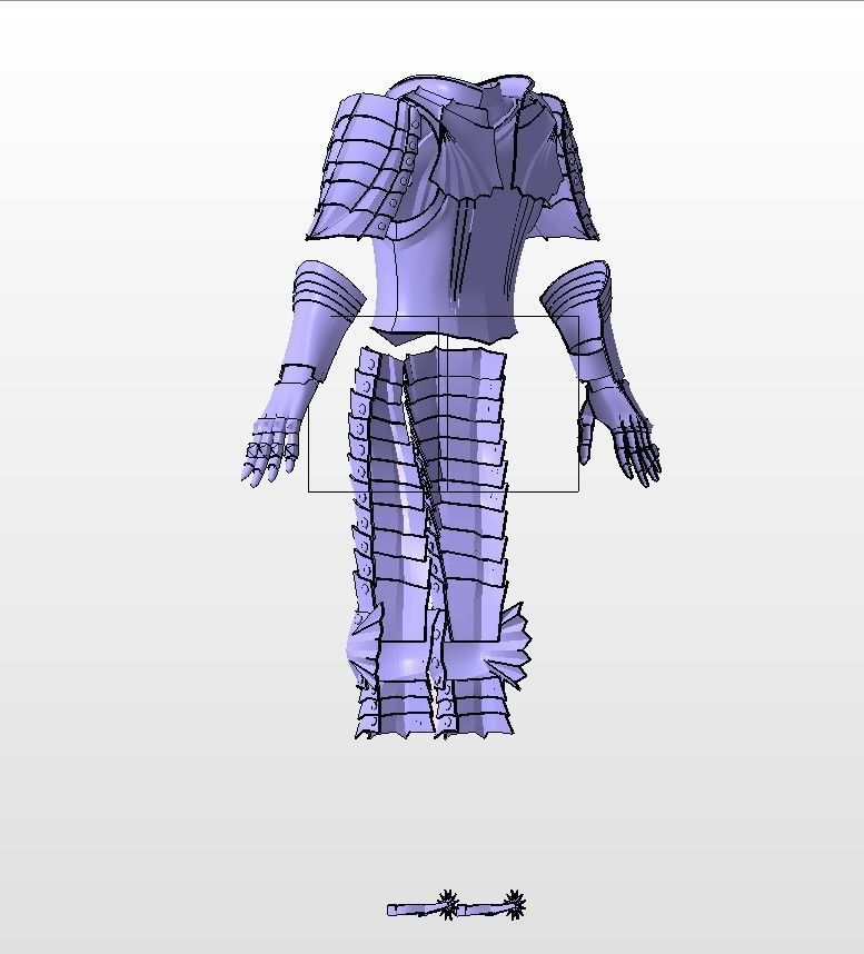 Griffith berserk armor and helmet 3D movie version 3D print model_21