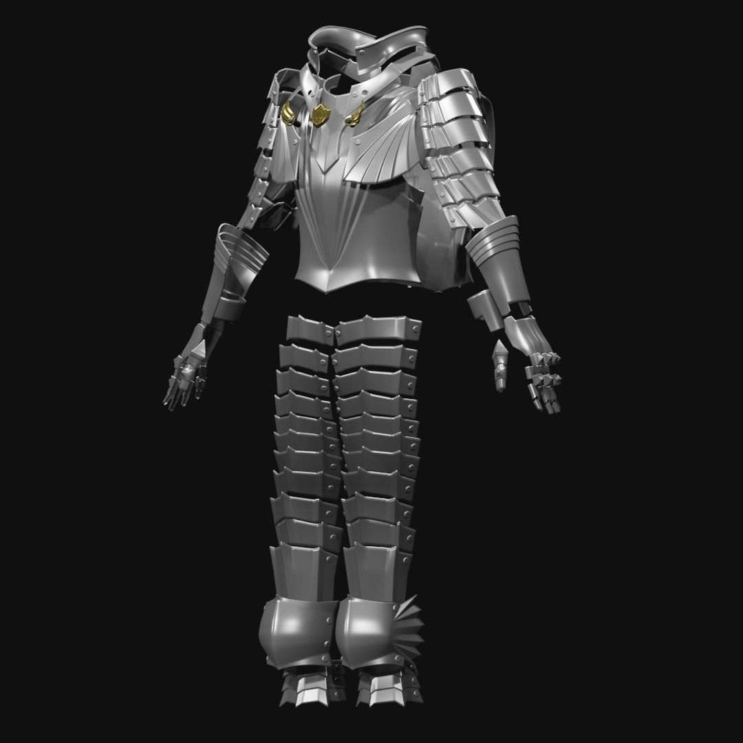 Griffith berserk armor and helmet 3D movie version 3D print model_10