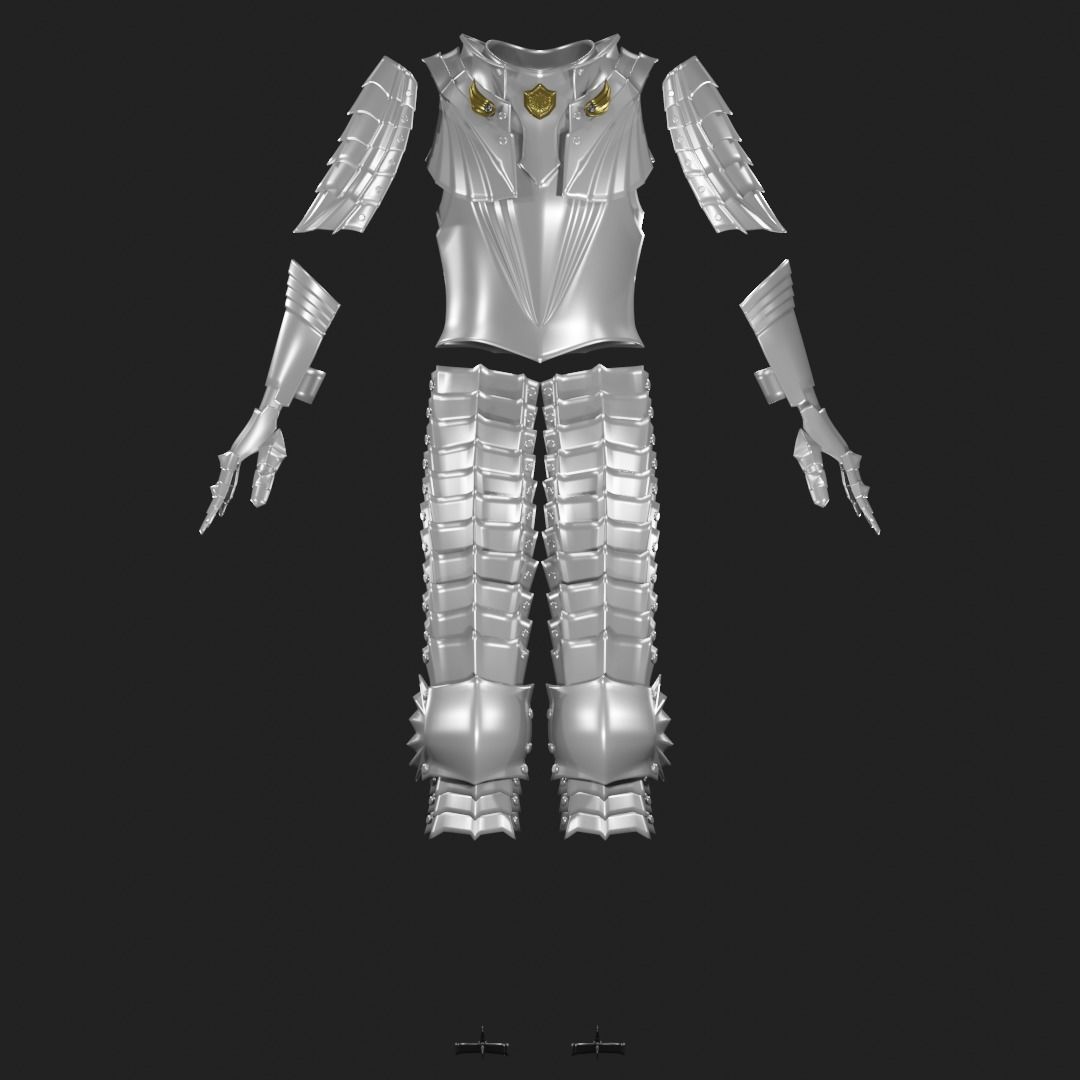 Griffith berserk armor and helmet 3D movie version 3D print model_6