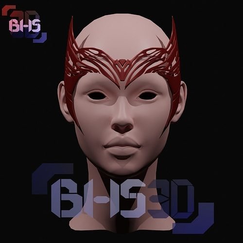 Scarlet witch Headpiece in the multiverse of madness version 3D print model