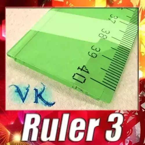 Ruler 03 High res 3D model