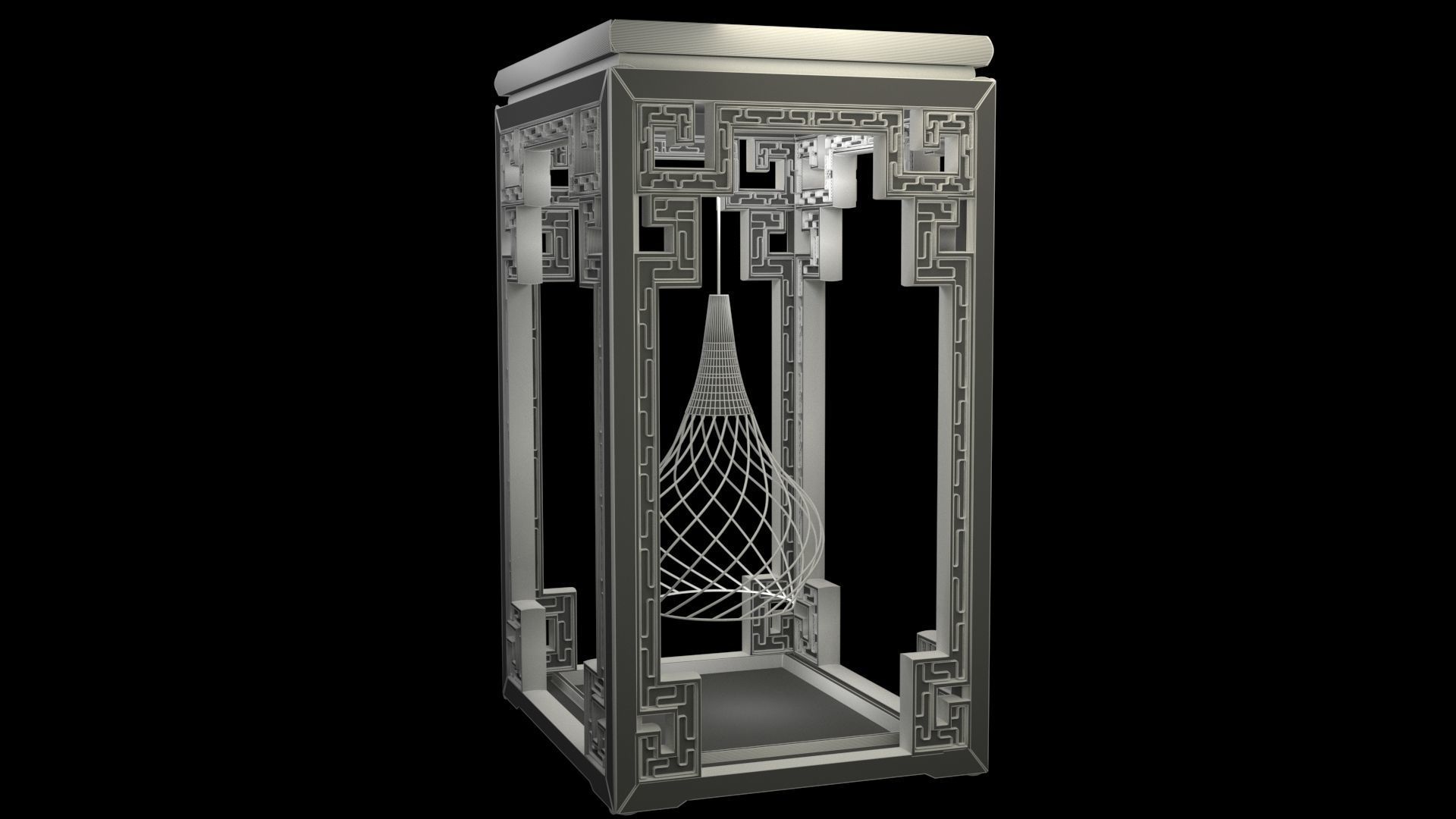 Chinese lantern 3D model_7