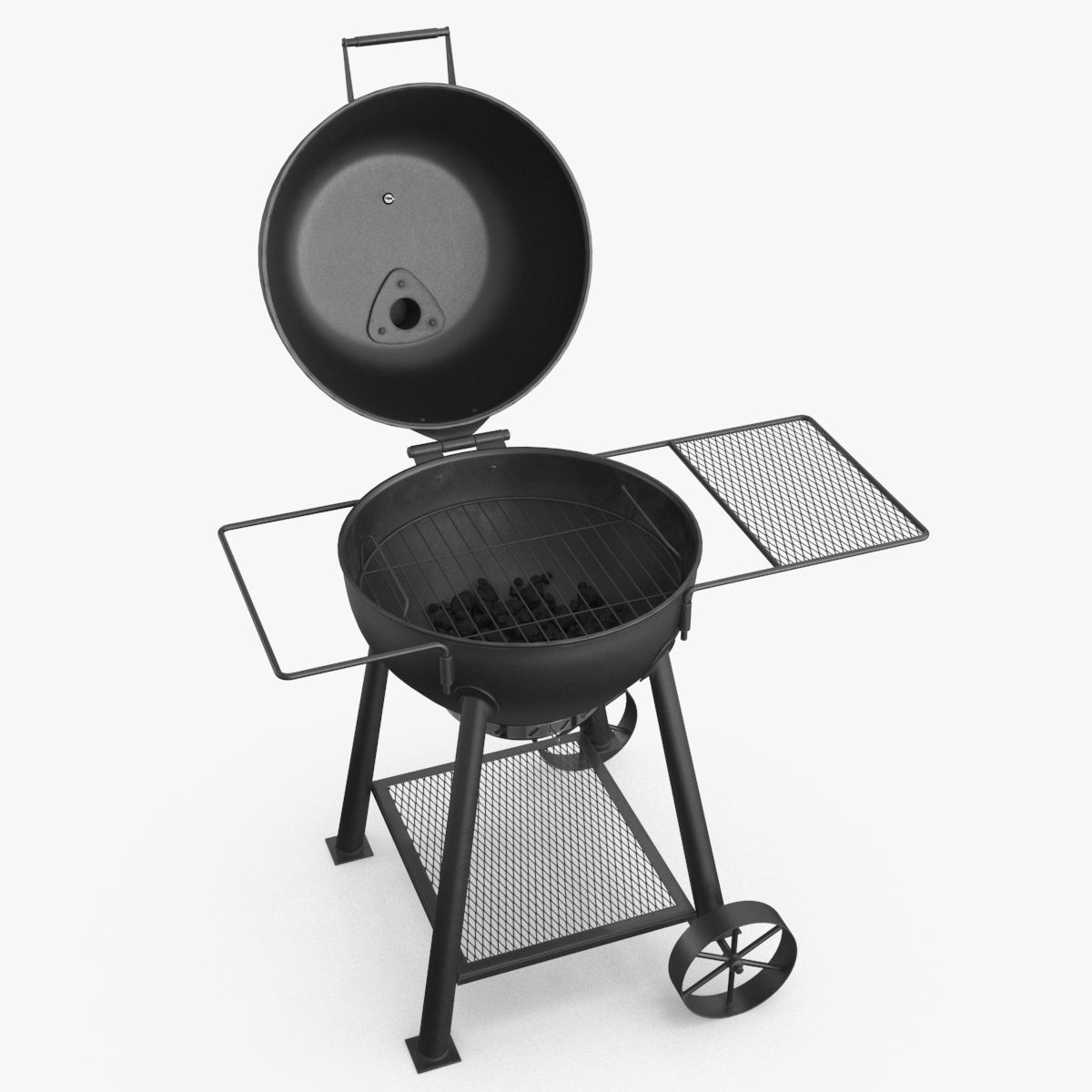 BBQ Grill V2 Low-poly 3D model_0
