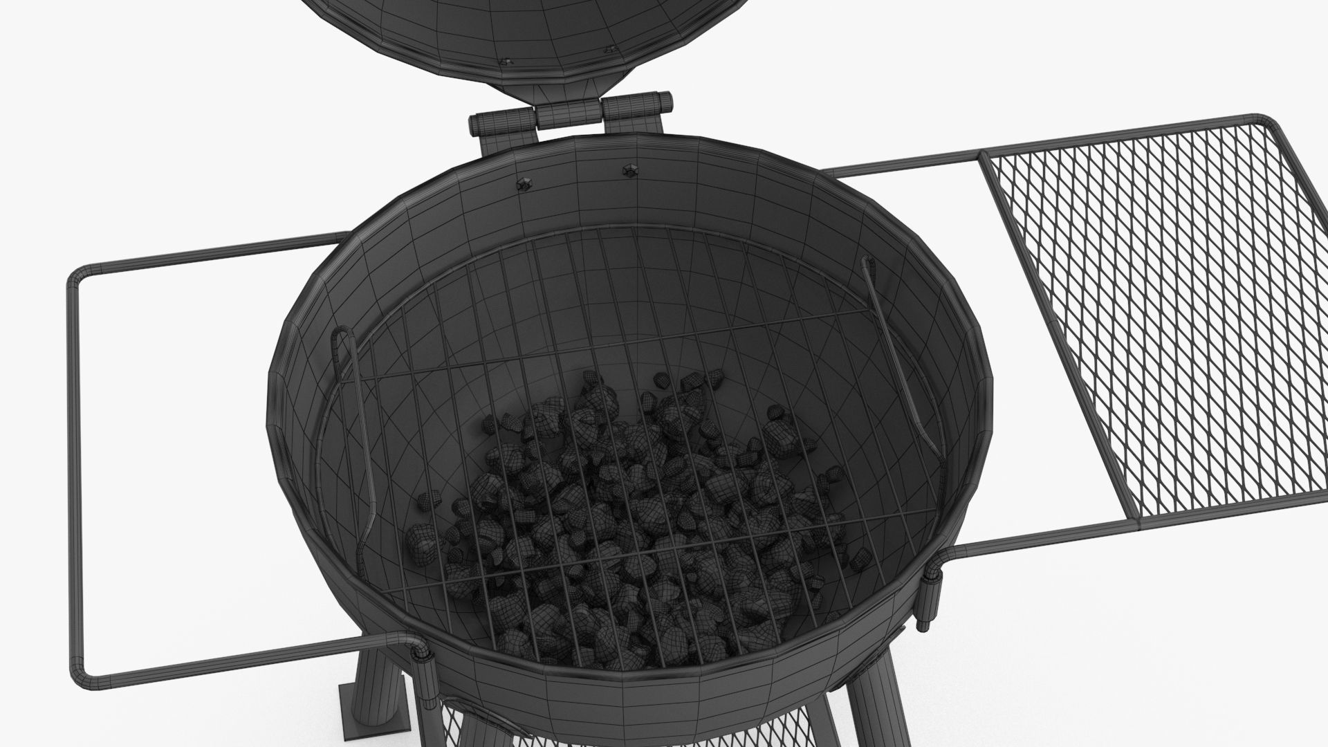 BBQ Grill V2 Low-poly 3D model_20