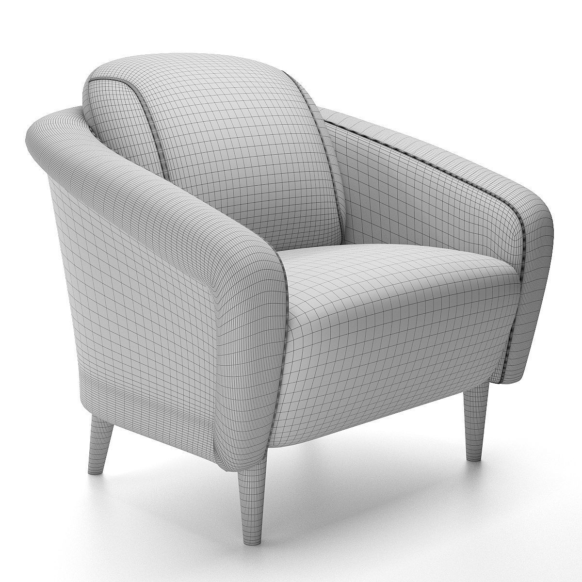 armchair 22 3D model_3