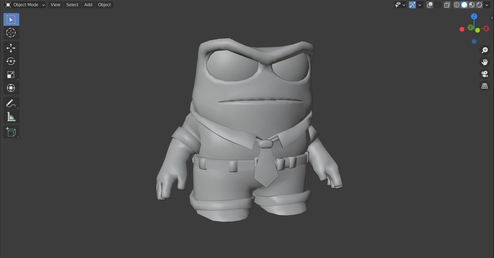 Inside Out - Anger rigged 3D model_4