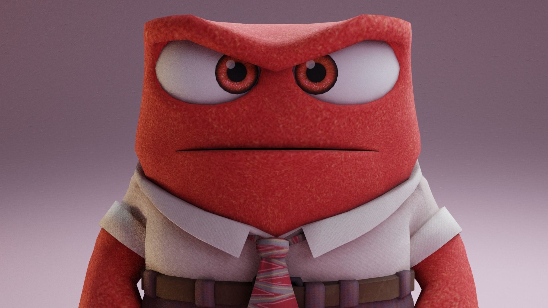 Inside Out - Anger rigged 3D model_7