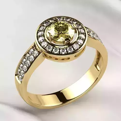 5mm Diamond Fashion Gold Ring