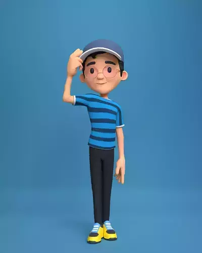 James Cartoon Boy Character