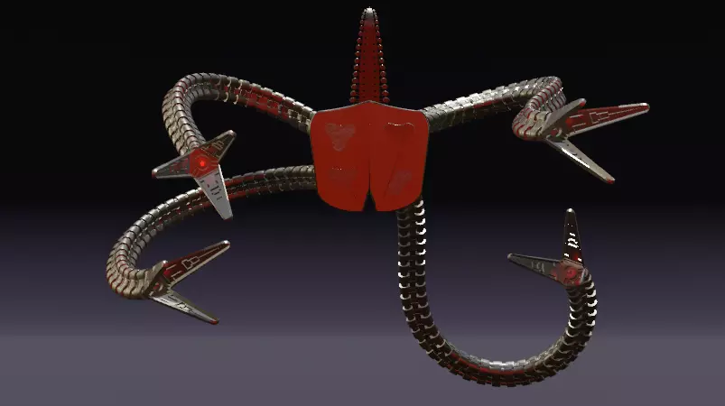DOC OCK ARMS MADE IN BLENDER 3D model_0