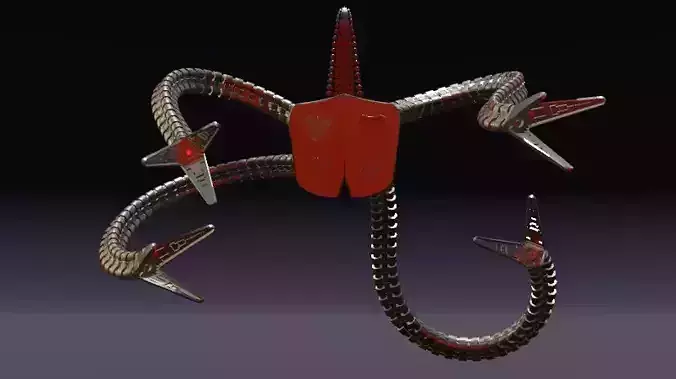 DOC OCK ARMS MADE IN BLENDER 3D model