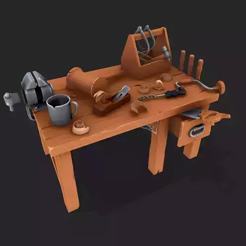 Stylized Carpentry Bench