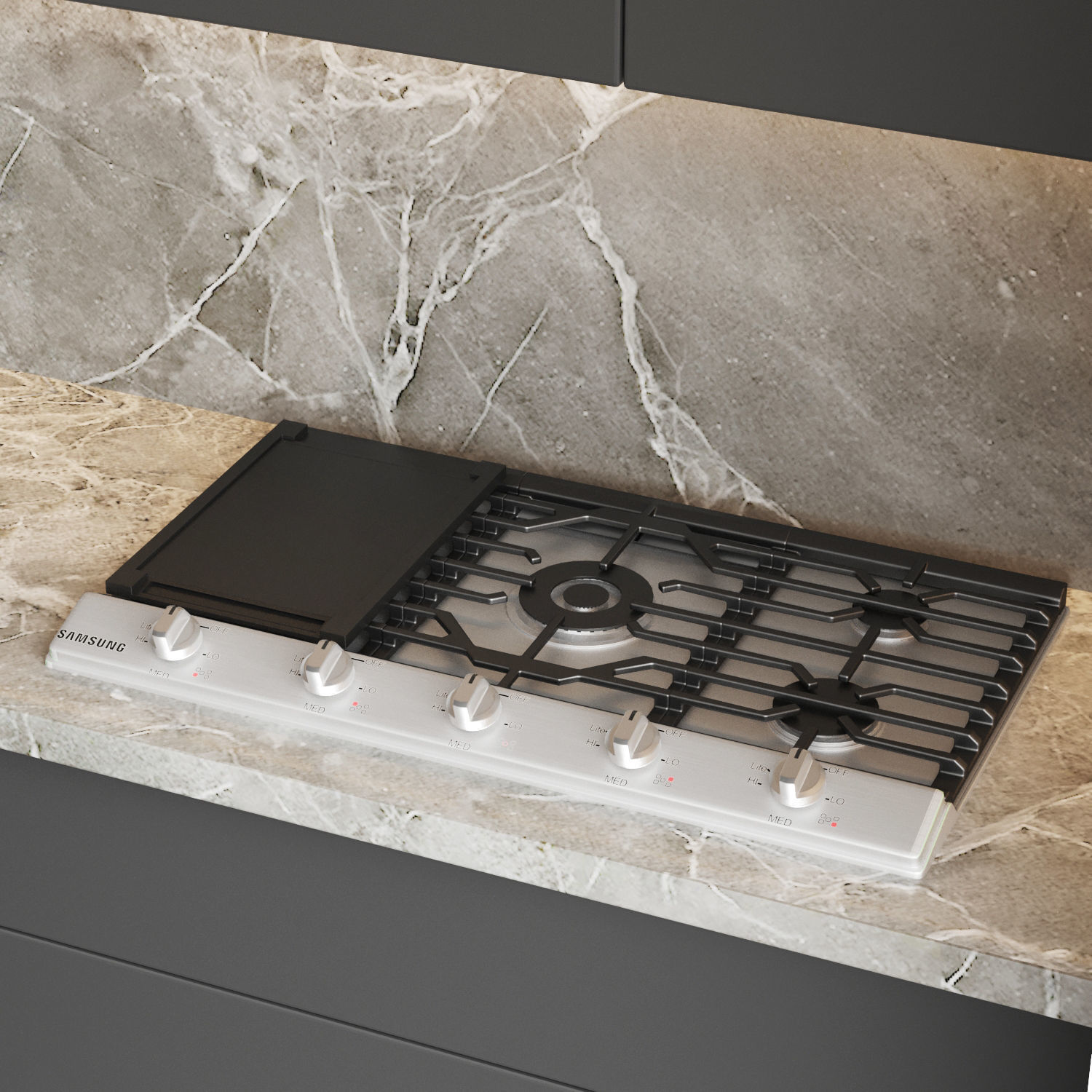 Modern Kitchen 011 3D model_2