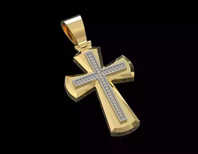 cross pendant gold