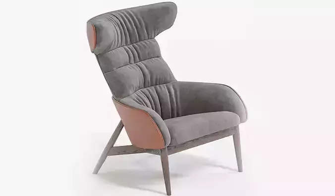 BEATRIX wing fabric Armchair