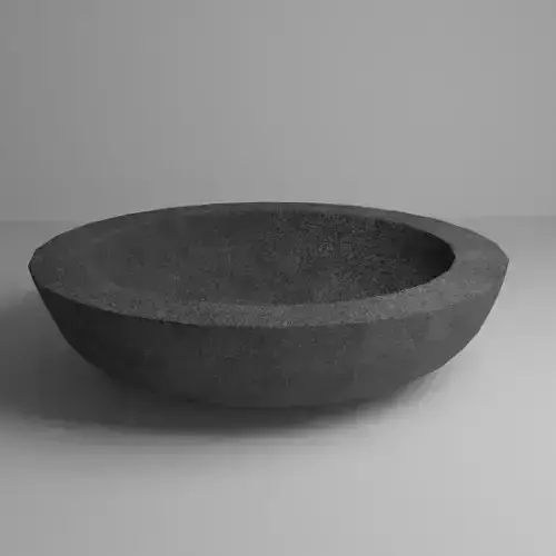 Very simple concrete bowl