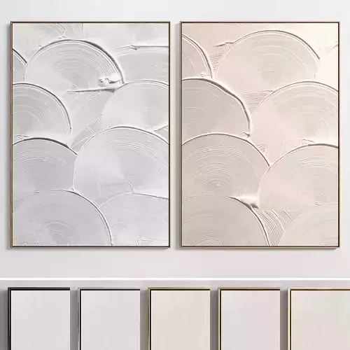 Plaster Two Photo Frame E-11