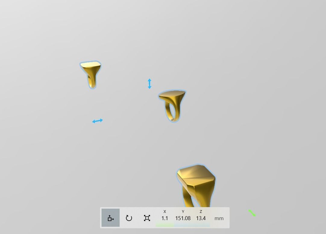 3 types signet ring 1 to 10 US sizes stl verified 3D print model_4