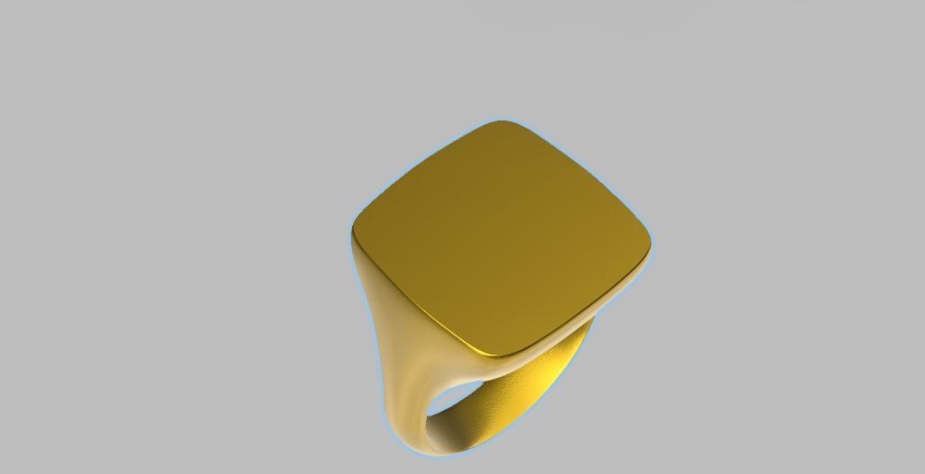 3 types signet ring 1 to 10 US sizes stl verified 3D print model_2