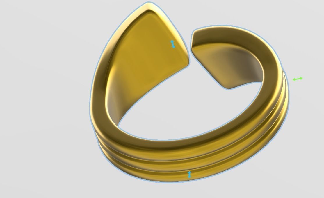 bypass ring  US 1 to 13 sizes  stl verified 3D print model_4