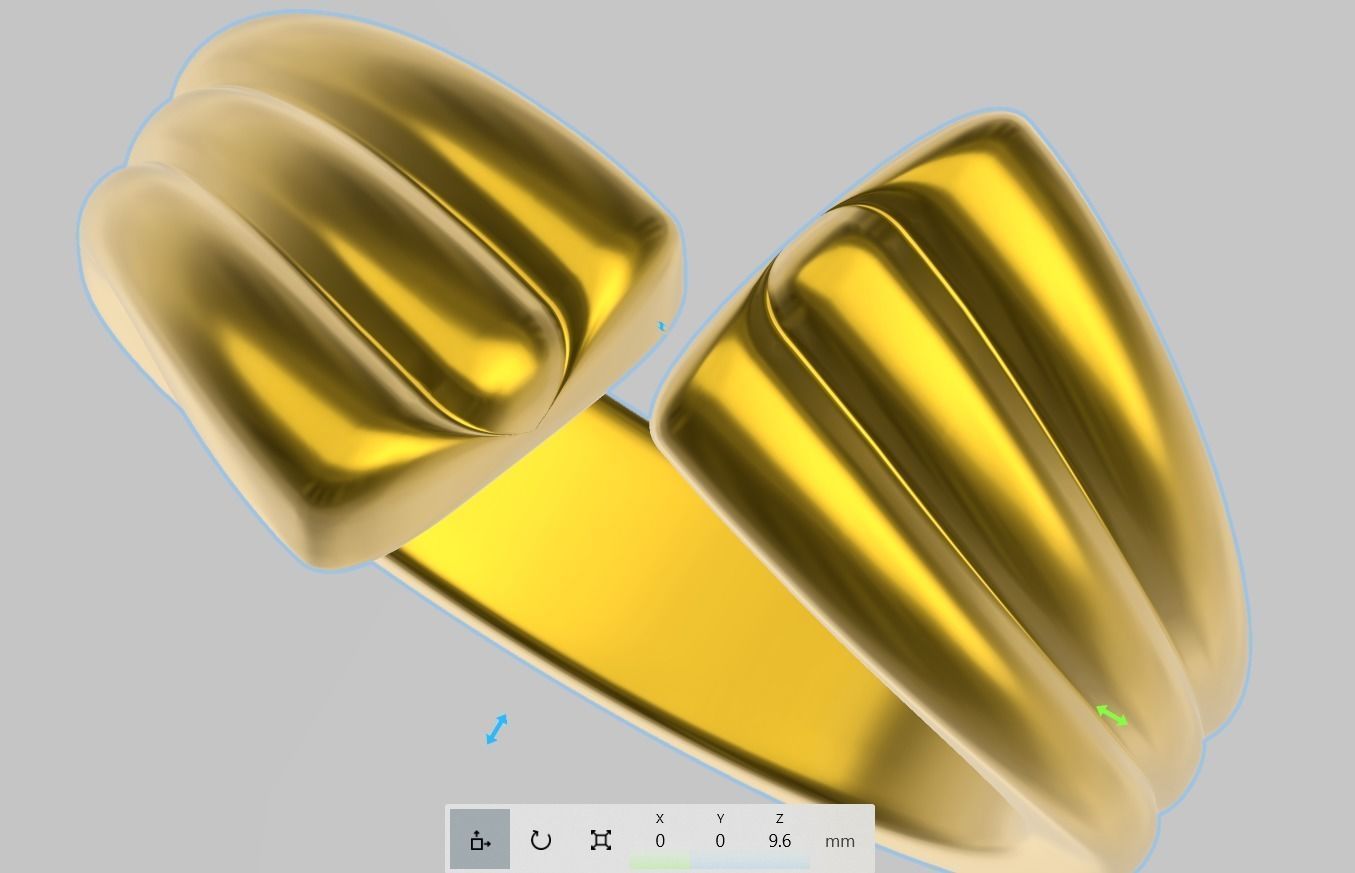 bypass ring  US 1 to 13 sizes  stl verified 3D print model_7