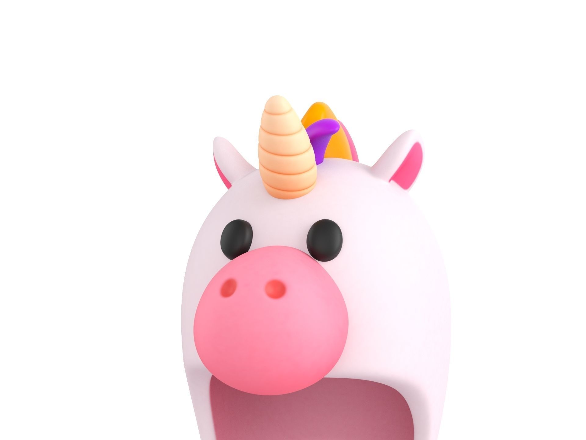 Prop046 Unicorn Hat 3D model_8