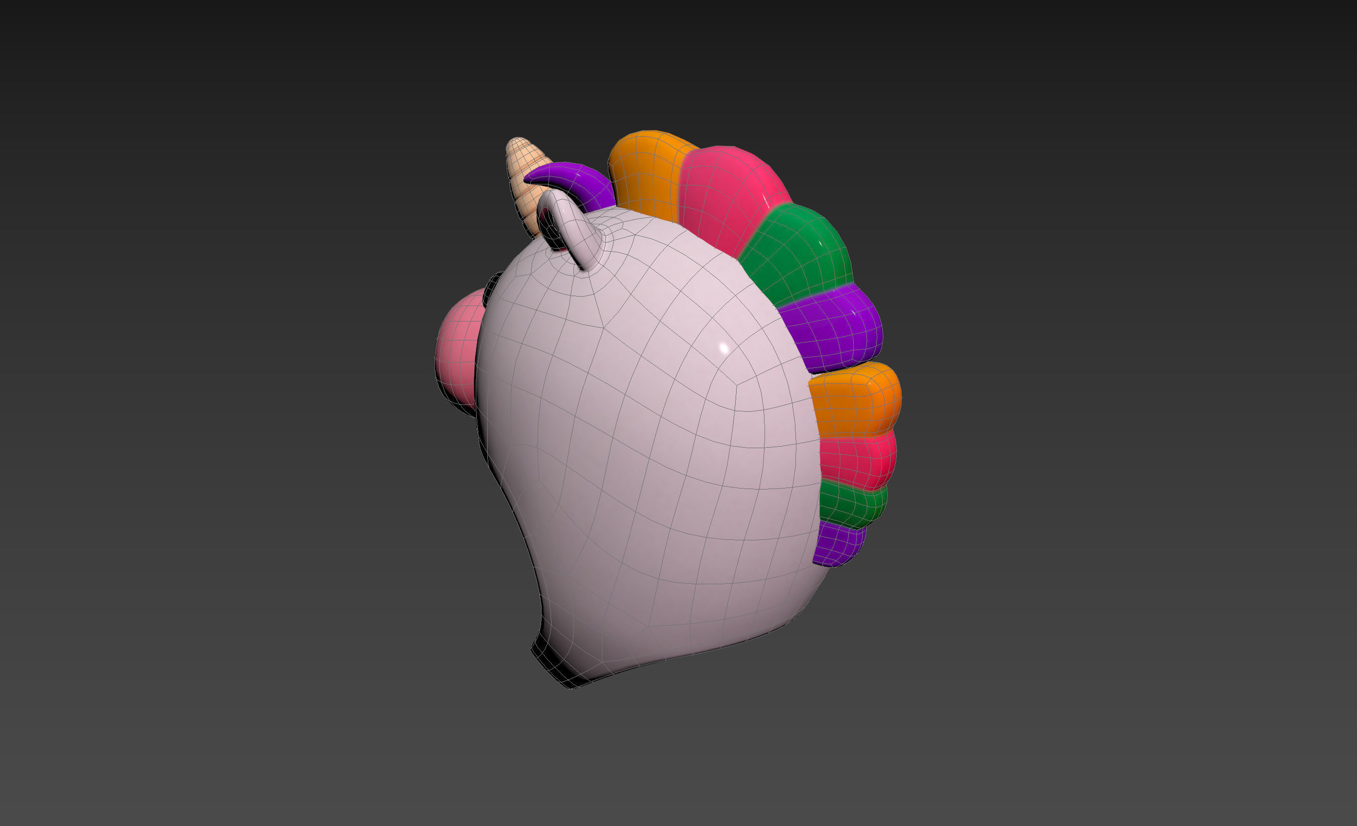 Prop046 Unicorn Hat 3D model_18