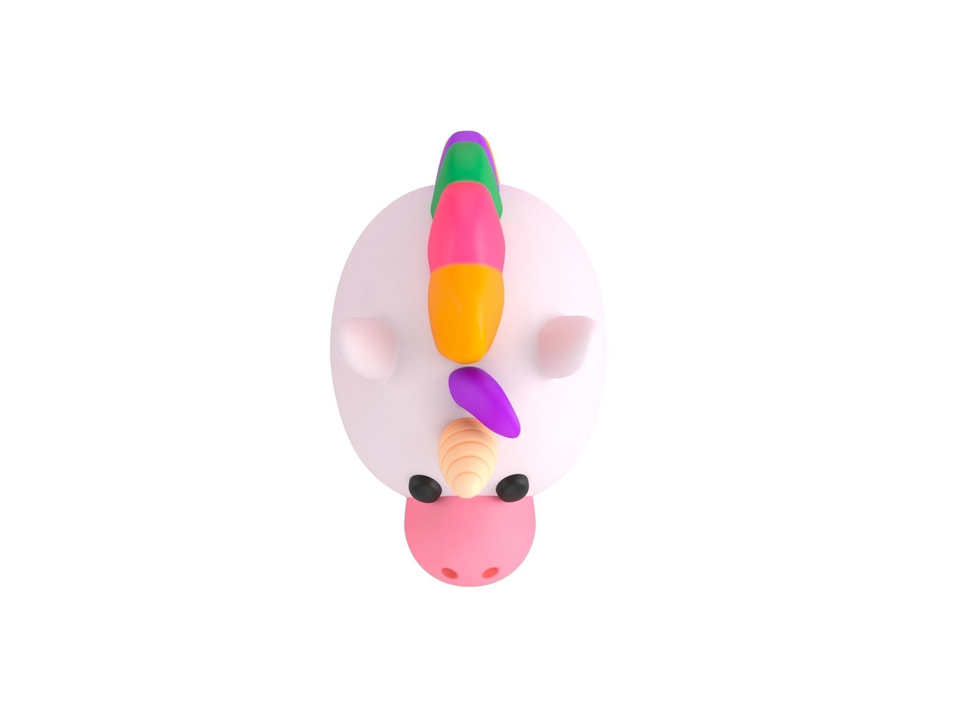 Prop046 Unicorn Hat 3D model_9